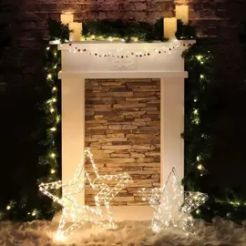 IDENA LED Lichterkette Tannengirlande 5 m Grün