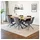Home Deluxe Essgruppe Eckig AVENCIA inkl. Sternfuß - 200 x 120 cm Light Oak, (7-tlg) grau