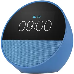 Amazon Echo Spot (2024) m. Uhr blau