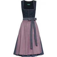 Country Line Dirndl Midi-Dirndl blau|rosa 38