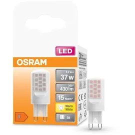 Osram LED PIN LED-Lampe für G9-Sockel, matte Optik,Warmweiß (2700K), 430 Lumen, Ersatz für herkömmliche 37W-Leuchtmittel, nicht dimmbar, 1-er Pack