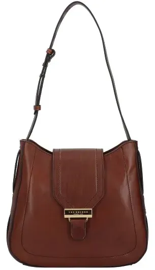 The Bridge Benedetta Schultertasche Leder 31 cm  braun