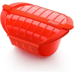 Deep Steam Mikrowellengeschirr 26 cm rot