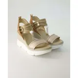 Nero Giardini Keilsandalette Damen Beige/Gold 38