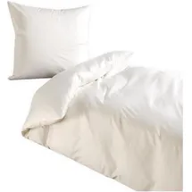 Traumschlaf Pure Unifarben Wollweiss 240 x 220 cm + 2 x 80 x 80 cm