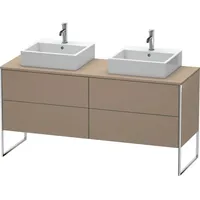Duravit XSquare Waschtisch-Unterschrank XS4927B7575 160x53,8x54,8cm, 4 Auszüge, beidseitig, Leinen