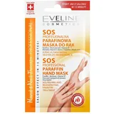 Eveline Cosmetics Hand- & Nageltherapie SOS Professionelle Paraffin-Handmaske - Tiefenwirksame & Regenerationsbehandlung mit Bienenwachs und Oxynex K