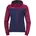 Trainingsjacke mit Kapuze Damen deep blau/deep rot XS