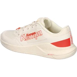 Kempa Hallen-Sport-Schuhe Kourtfly Three W in beige/fluo rot | Gr.: 7