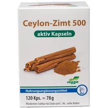 PHARMA PETER Ceylon-Zimt 500 aktiv Kapseln 120 St.