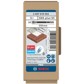 Bosch Flachmeißel SDS-plus 250 x 20 mm 5St.