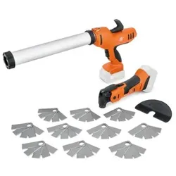Akku-Kartuschenpresse und Akku-MultiMaster AKP 18-600 AS Fugensanierer-Set