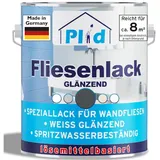 Plid Premium Fliesenlack Fliesen Lack Fliesenfarbe Fliesen steichen Anthrazitgrau -Glänzend