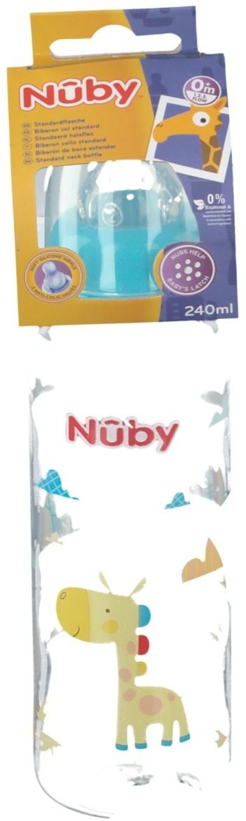 Nûby Biberon 1.2.3 Débit 0 Mois + 240 ml Bouteilles