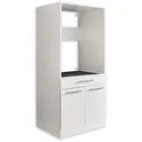 laundreezy LAUNDREEZY LDS Breite 67,5 cm weiß - Waschmaschinen-Überbauschrank TÜV-zertifiziert mit viel Stauraum - x 162 x 67,5 cm, 2 St., Zubehör für Waschmaschinen 67,5 cm