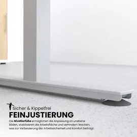 bümö Büroschreibtisch Asteiche braun