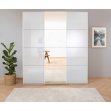 RAUCH Schwebetürenschrank »Koluna«, Glasfront mit Spiegel, inkl. 2 Innenschubladen sowie extra Böden, weiß