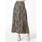 Creation L Premium A-Linien-Rock Damen Animalprint Beige/Schwarz 48