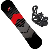 F2 Snowboard » SNOWBOARD KIDS SET«, 38881911-125 rot/schwarz