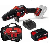 Einhell Akku-Kettensäge Astkettensäge GE-PS 18/15 Li BL 18V, Akku 4.0 Ah, Ladegerät + Tasche
