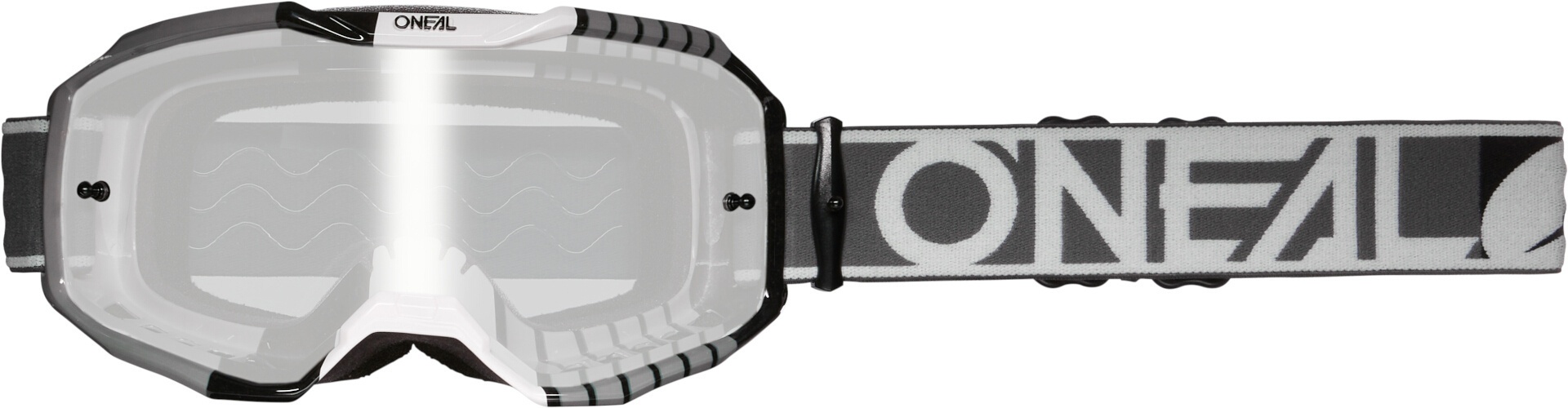 Oneal B-10 Duplex Motorcross bril, zwart-grijs, Eén maat