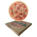 UNITED LABELS Dekokissen Pizza Ø 40 cm Mehrfarbig