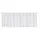 StarTex Scheibengardine Bistrogardine bestickt Blume HxB 44x153cm Voile weiß 2656 - Weiß