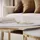 lookway COUCHTISCH LIRA 2in1 mit goldenem Gestell und Marmorplatte