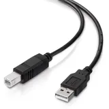 conecto USB 2.0 Kabel/Druckerkabel, USB A Stecker auf USB B Stecker, 480 MBit/s, schwarz, 1,80m