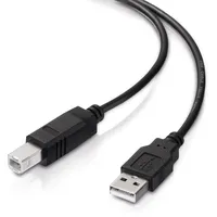 conecto USB 2.0 Kabel/Druckerkabel, USB A Stecker auf USB B Stecker, 480 MBit/s, schwarz, 1,80m