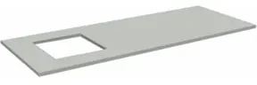 Rocholz Tischplatte Standard SYSTEM FLEX 1200x800x30 mm mit Waagenausschnitt  links oder rechts