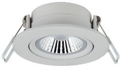 Civilight LED Downlight WCVC002W06-8002 W Festanschluss 230 Volt 6.0W 400lm 2300 - 2700K extra warm weiß schwenkbar
