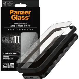 Panzer Glass PanzerGlass® Ceramic II Displayschutz iPhone 17; 16 Pro Ultra-Wide Fit m. EasyAligner