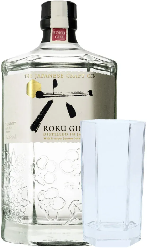 Roku Japanese Craft Gin + Glas