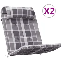 VidaXL Adirondack Auflage 2 STK., Sitzauflage für Gartenmöbel, Wasserabweisendes
