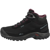 Salomon Shelter Cs Wp Wanderstiefel - Black / Ebony / Winetasting - EU 39 1/3