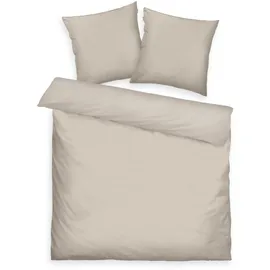 tom tailor / h.& w. schmänk gmbh & co. kg Satin Wendebettwäsche Beige 200 x 220 cm + 2 x 80 x 80 cm
