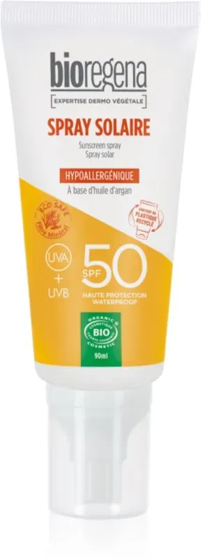 Bioregena Expertise Dermo Végétale schützendes Sonnenspray mit Arganöl SPF 50 90 ml