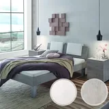 Hasena Top-Line Bett Advance Mico/Orva 200x200 cm / Beton Nachbildung