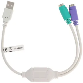 goobay USB-Konverter/Adapter USB auf PS/2 95431