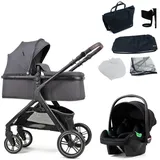 Pixini Kinderwagen 3in1 dunkelgrau