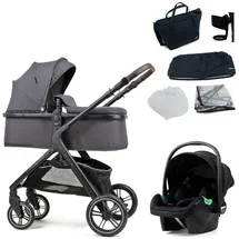 Pixini Kinderwagen 3in1 dunkelgrau