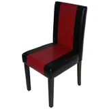 MCW Esszimmerstuhl Littau Schwarz/rot Dunkle Beine