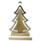 Kaemingk Weihnachtsbaum Holz natur 20 cm