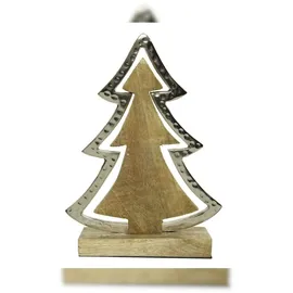 Kaemingk Weihnachtsbaum Holz natur 20 cm