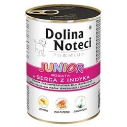 DOLINA NOTECI Premium Junior für Hunde kleiner Rassen reich an Putenherzen mit Gänseleber 400 g