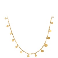 Pernille Corydon Halskette mit Anhänger Sheen gold