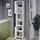 [en.casa] Rautrina Hochschrank 180 x 35 x 30 cm Weiß Holz, Spanplatte