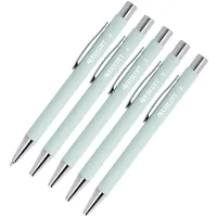 Westcott PRIMESOFT Kugelschreiber 5 Stück | 5er Set Mintfarbene