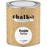 Kreidefarbe 0,75l Pure White Shaby Chic Möbel Holzlack Natur Vintage Möbellack